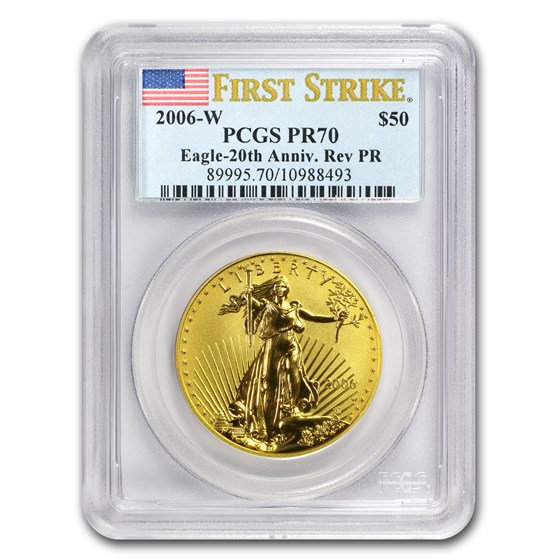 2006-W 1 oz Reverse Proof Gold American Eagle PR-70 PCGS (FS) 2006-W 1 oz Reverse Proof Gold American Eagle PR-70 PCGS (FS)